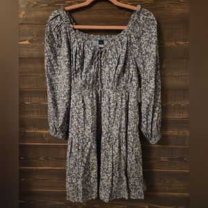 Old Navy Long Sleeve Floral Swing Dress